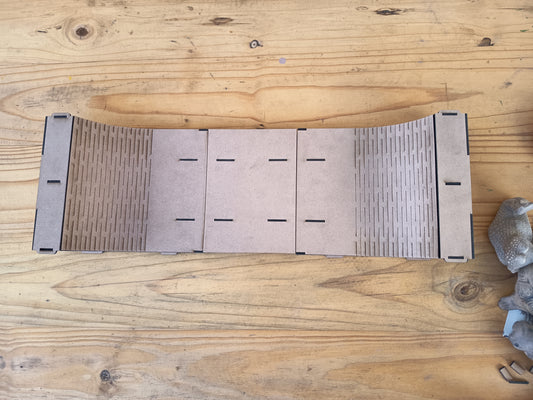 Modular Half Pipe - Laser Cut Fingerboard Ramp