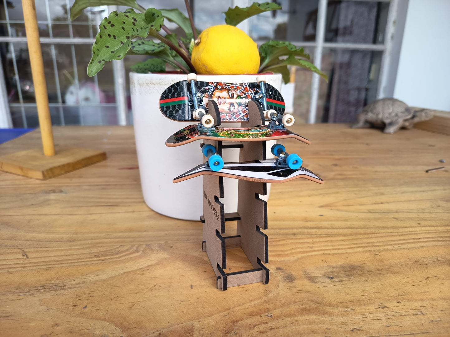 Seshed Out Fingerboard Display Stand, Custom Engrave Edition (Day 3 Drop)