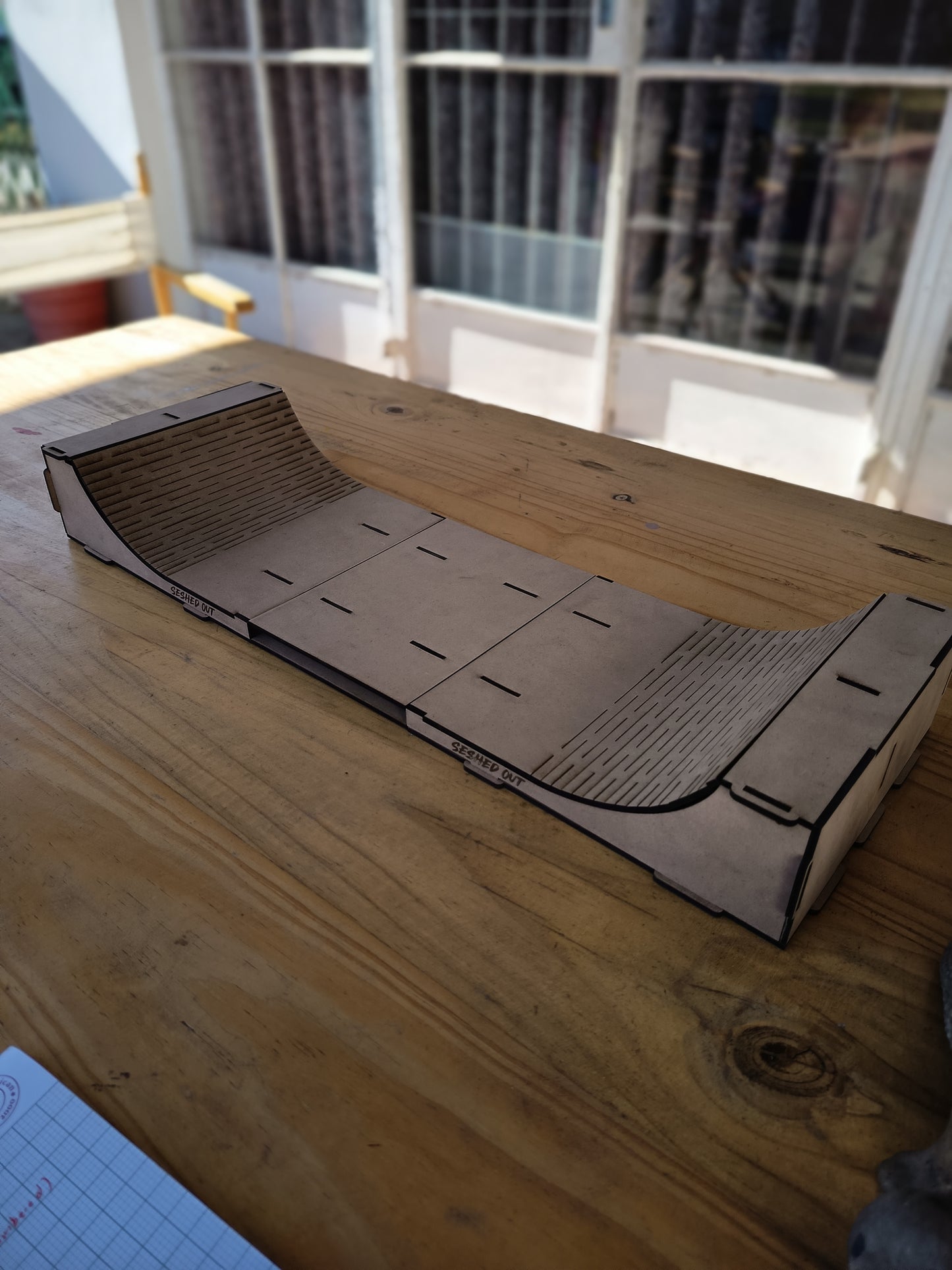 Modular Half Pipe - Laser Cut Fingerboard Ramp