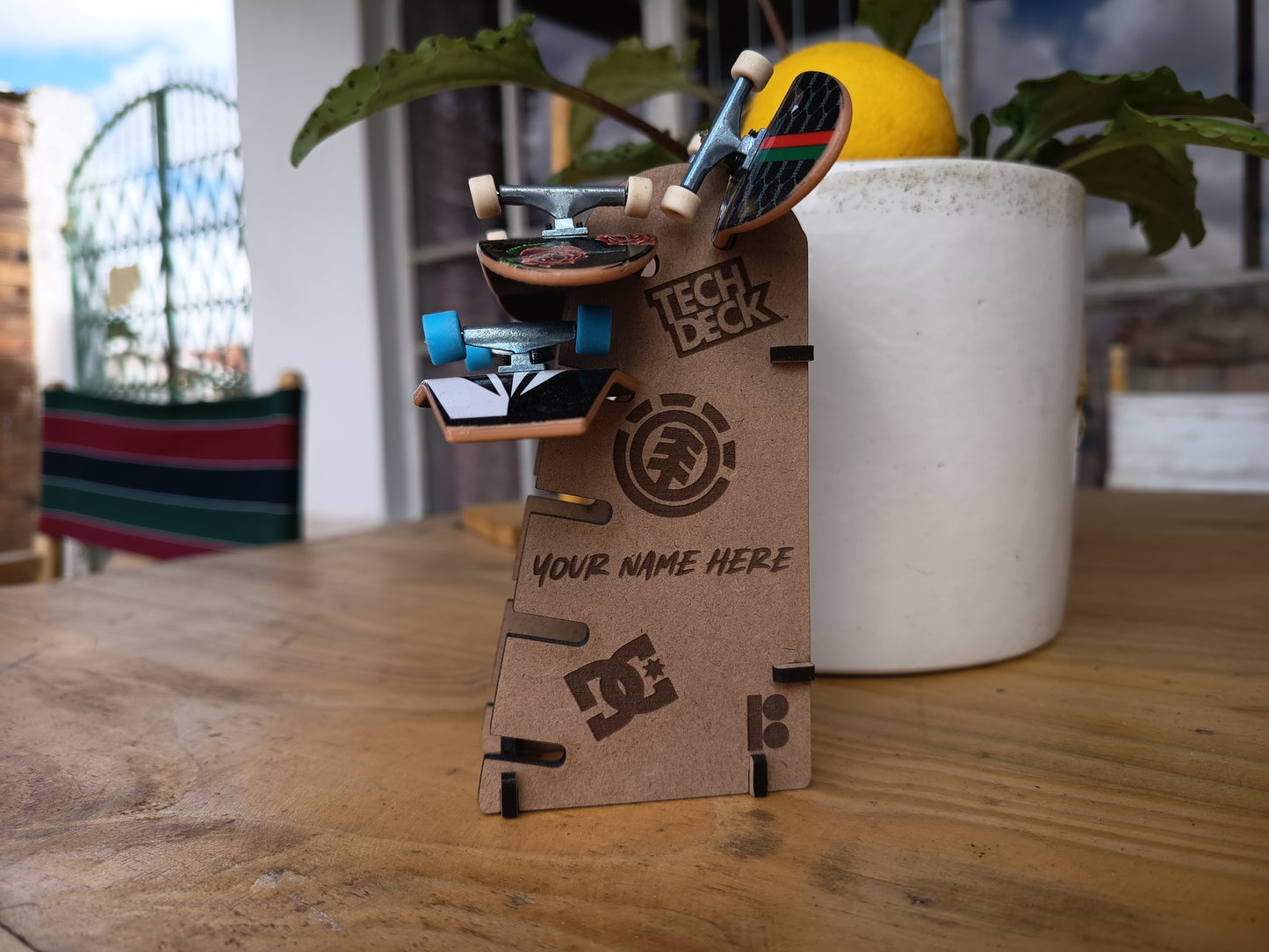 Seshed Out Fingerboard Display Stand, Custom Engrave Edition (Day 3 Drop)