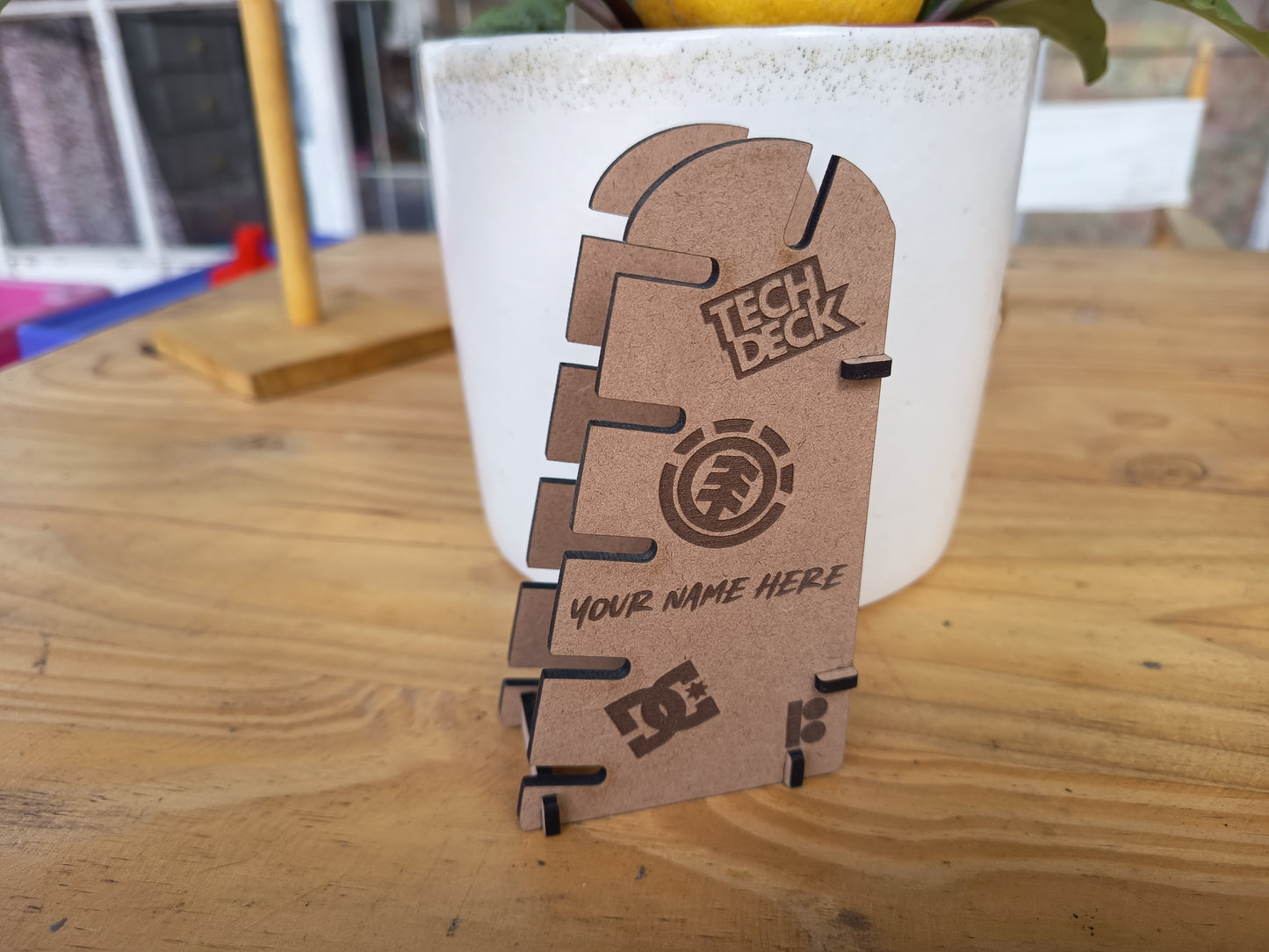 Seshed Out Fingerboard Display Stand, Custom Engrave Edition (Day 3 Drop)