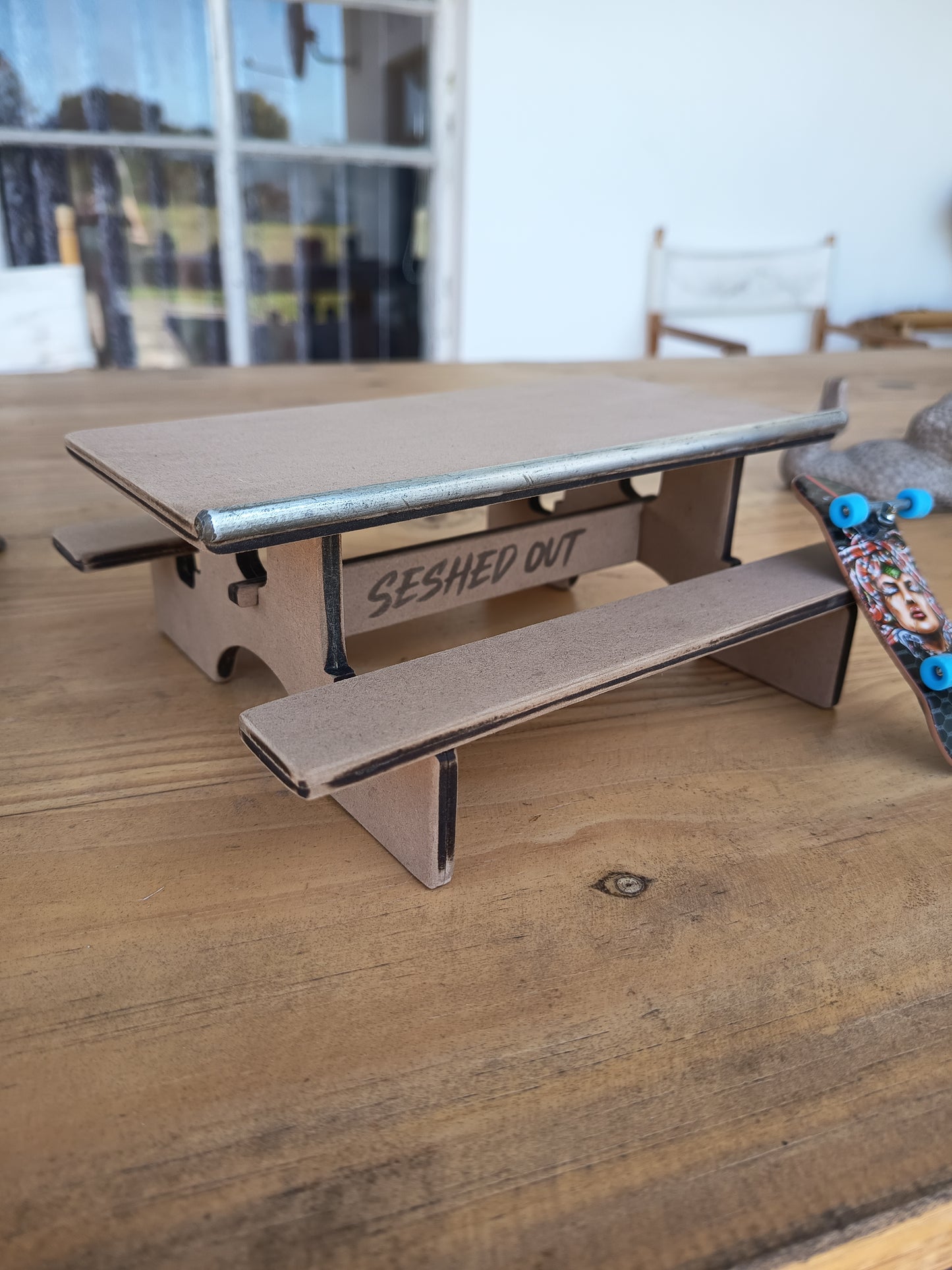 The Seshed Out Fingerboard Picnic Table - Day 5 drop